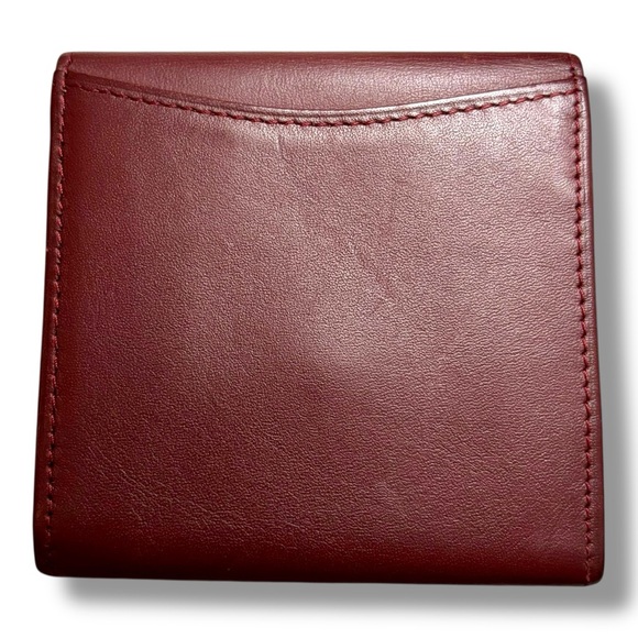 Cartier Burgundy Leather Coin Holder - Picture 3 of 7